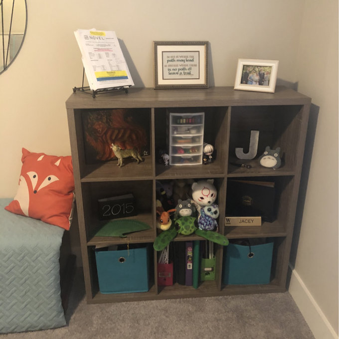 置物 handmade e Amazon.com: Joaxswe 8 Cube Book Shelf, Farmhouse Wood Long Storage